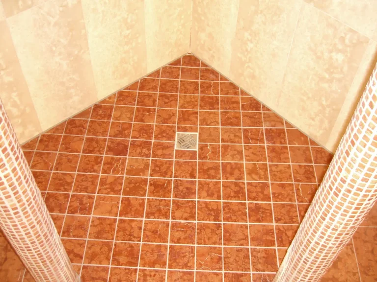 Dusche Boden gereinigt